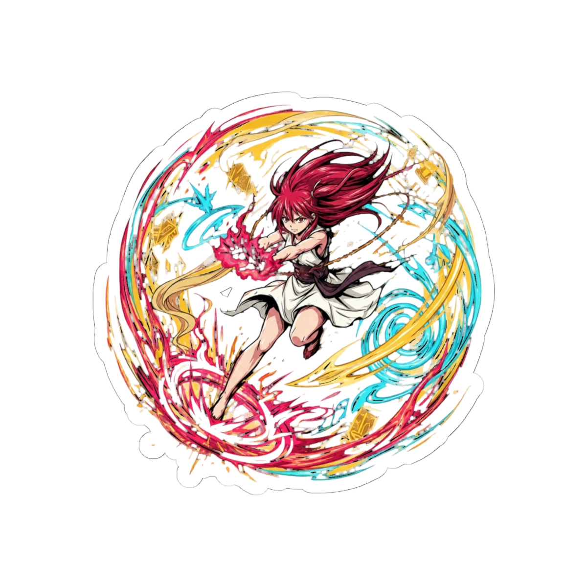 Morgiana Unleashing Fanalis Power Sticker | Magi: Labyrinth of Magic